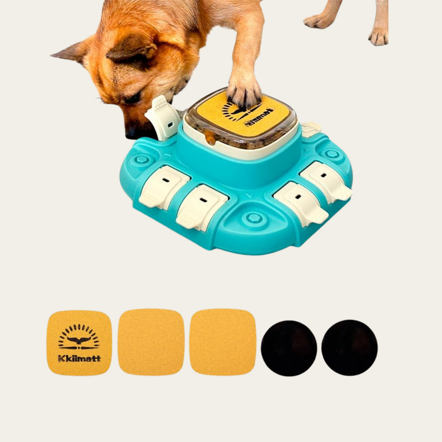 Interactive 3-in-1 Dog Enrichment Puzzle Feeder & Nail Care Toy