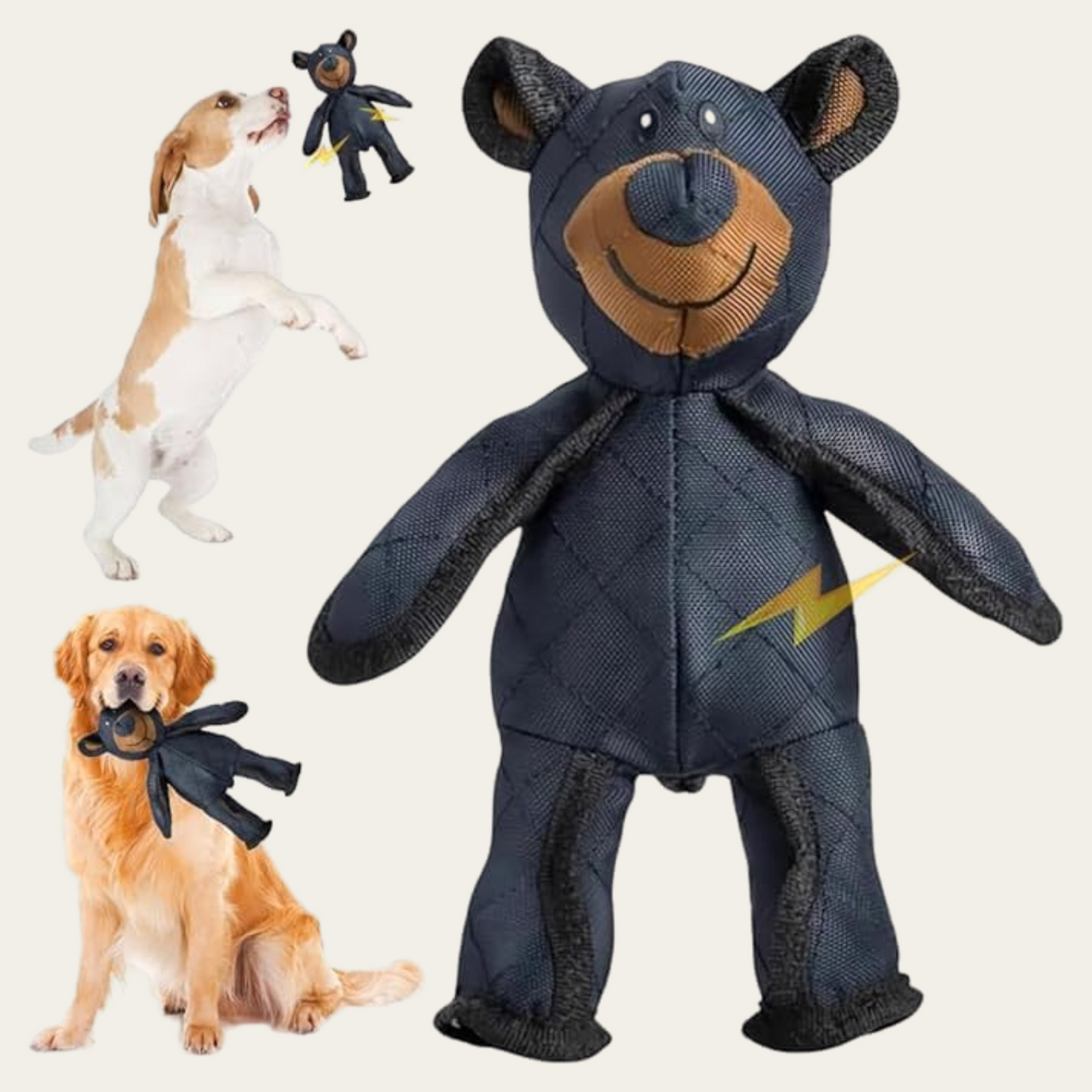 Indestructible Squeaky Dog Toy: Durable, Chew-Resistant Fun for Large Dogs