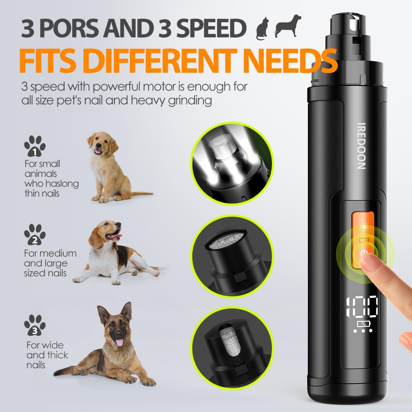 PawsCare Deluxe Nail Grinder