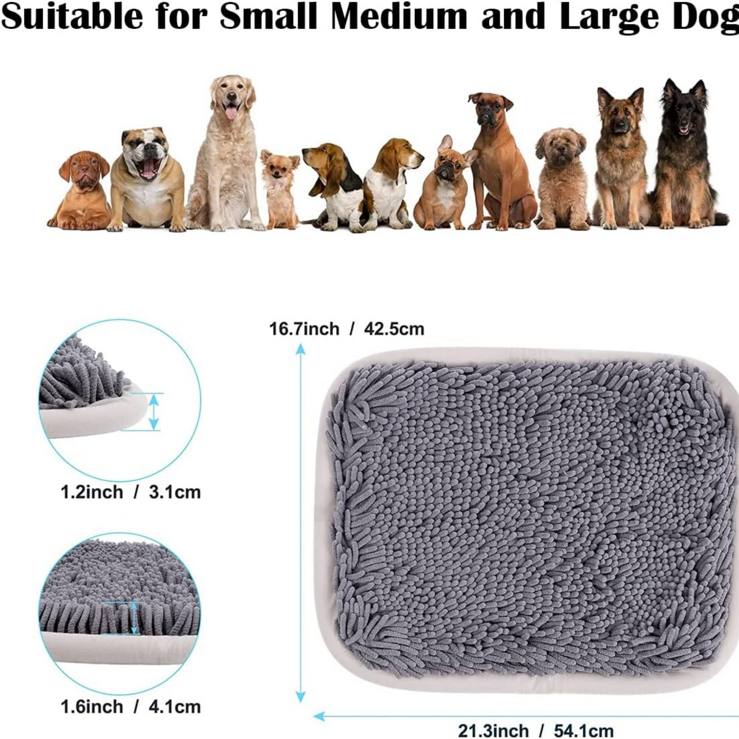 Snuffle Mat for Dogs – Interactive Foraging Toy