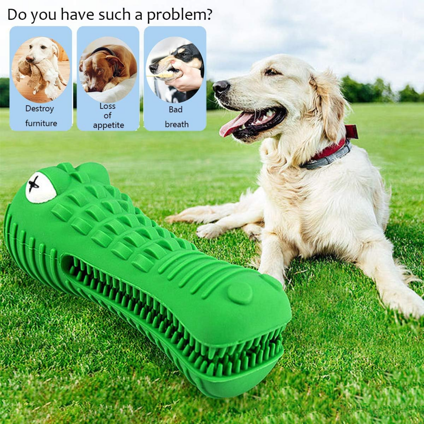 Crocodile Tough Chew Toy for Dogs