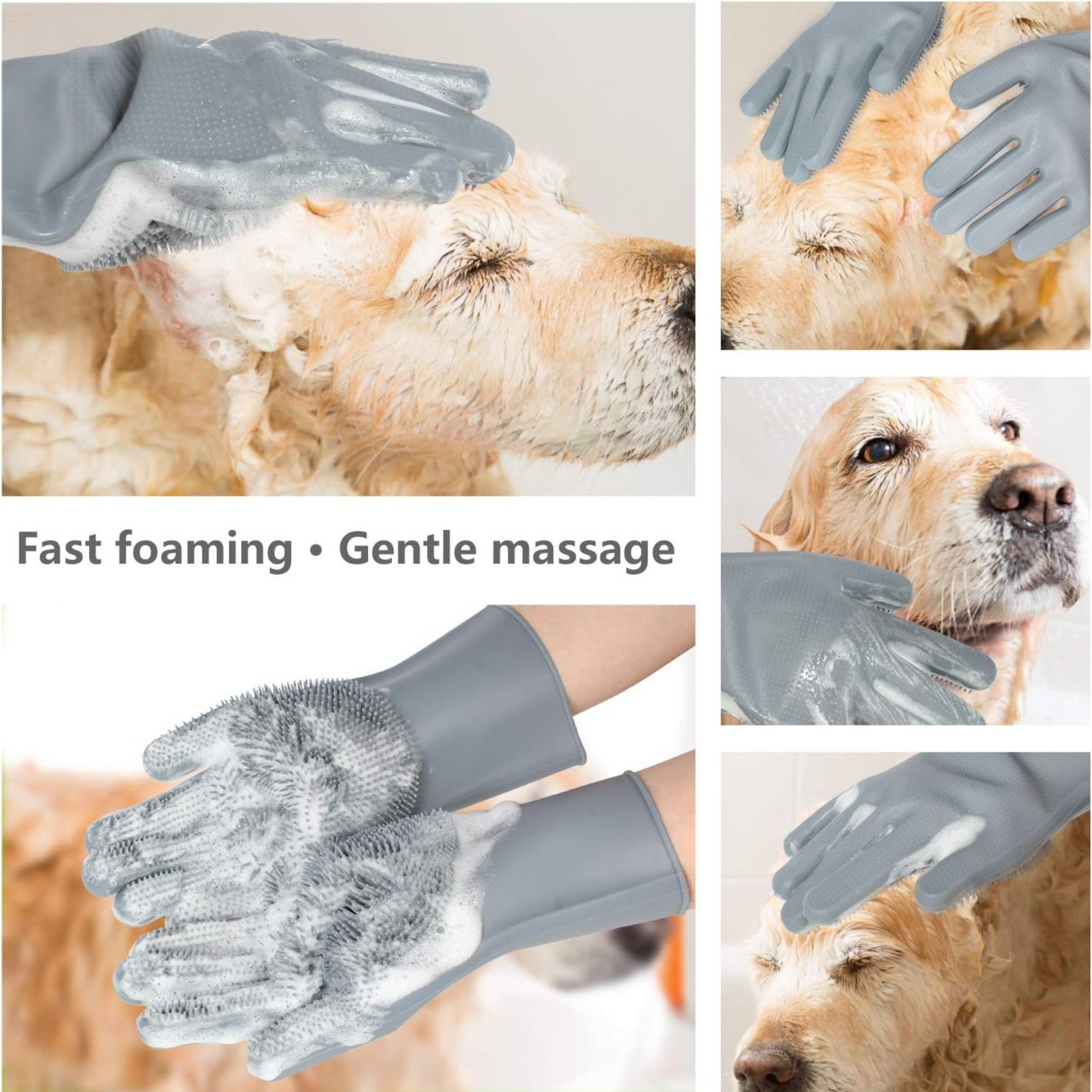 Gentle Touch Pet Grooming Gloves