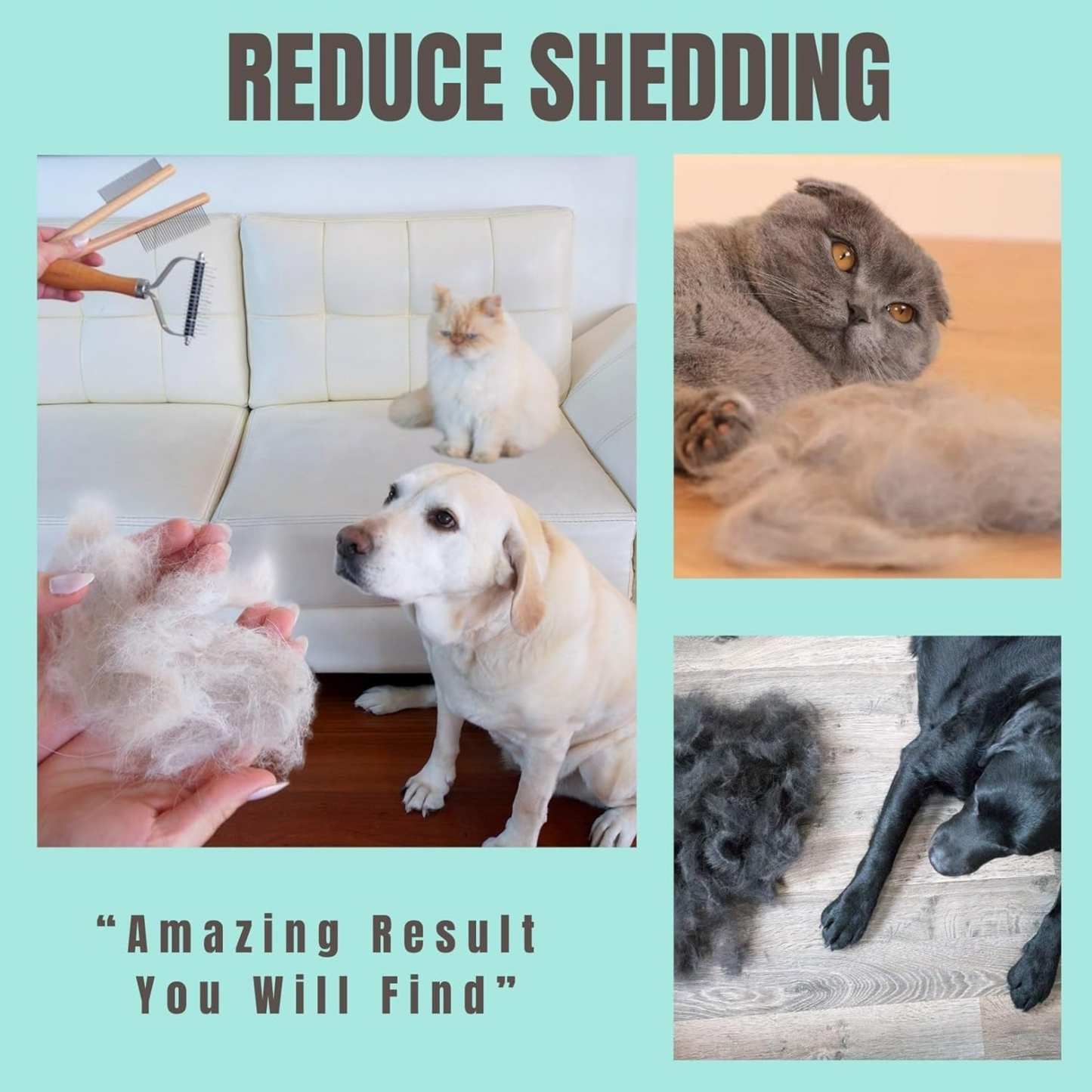 GroomMate 3-in-1 Pet Dematting & Deshedding Kit