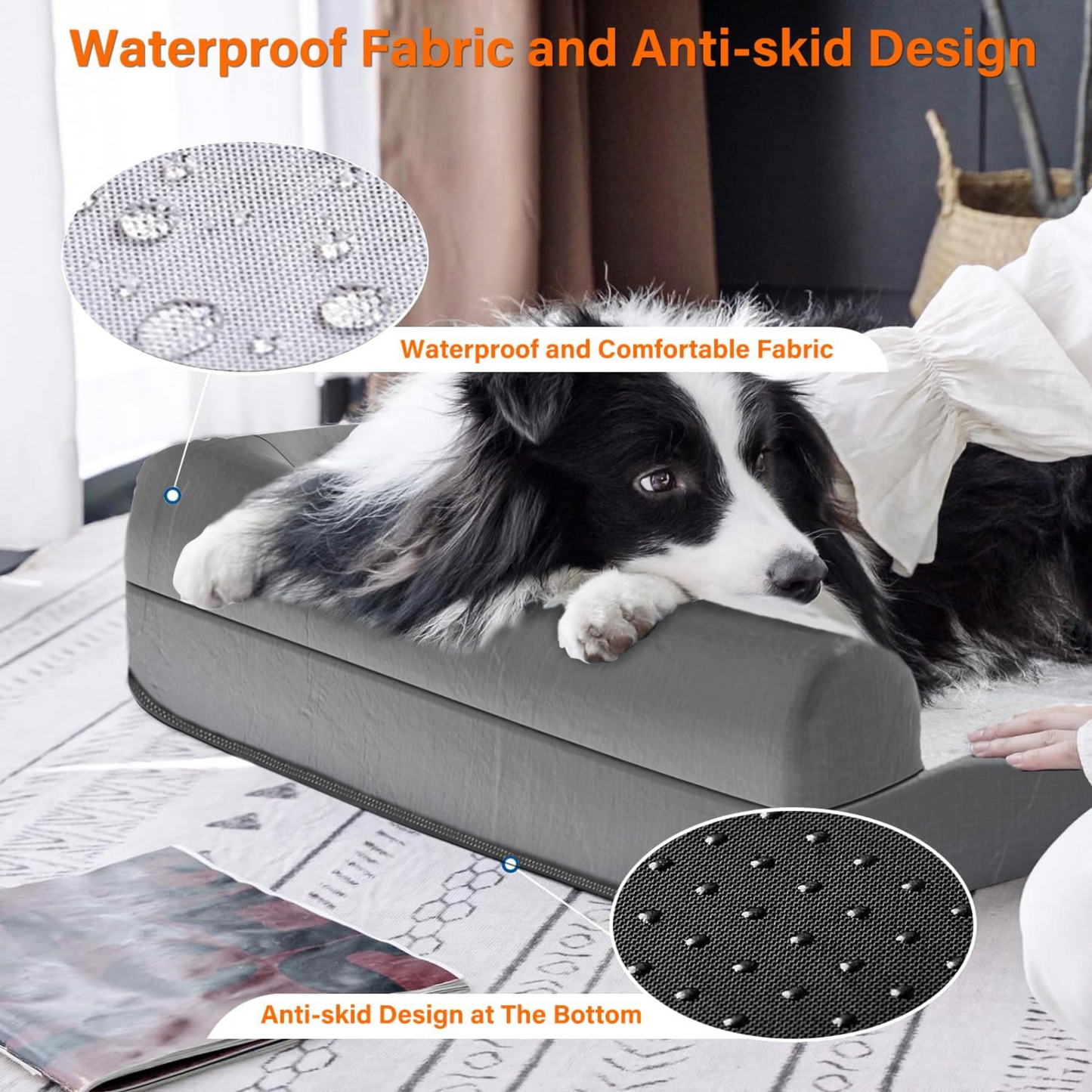 Orthopedic Dog Bed – Large Memory Foam Pet Sofa