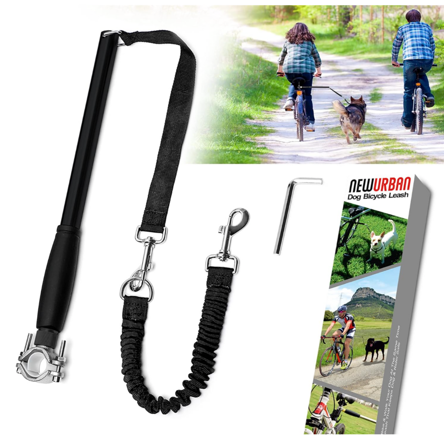 RidePaws Hands-Free Dog Bike Leash