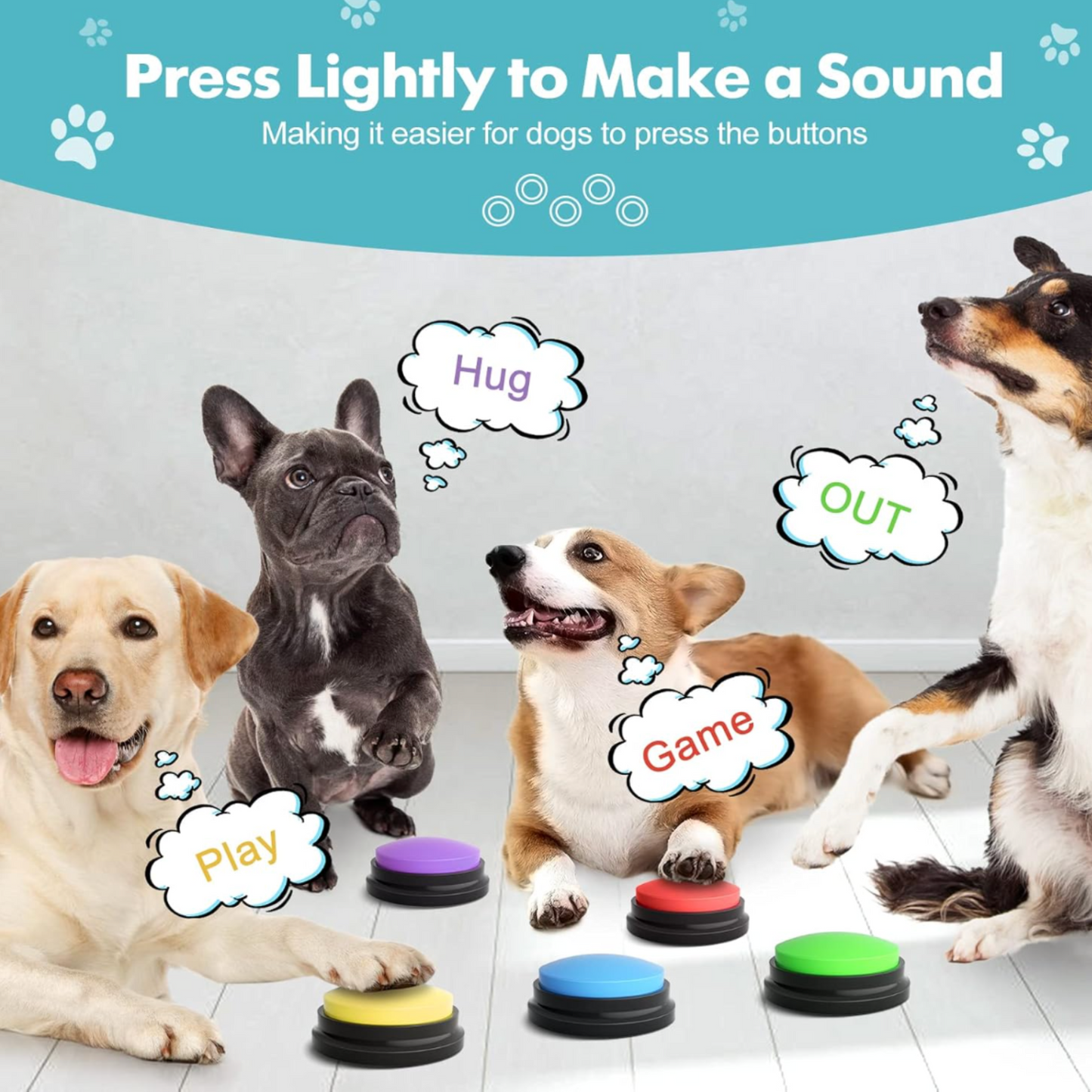 TalkTails Dog Talking Buttons Set