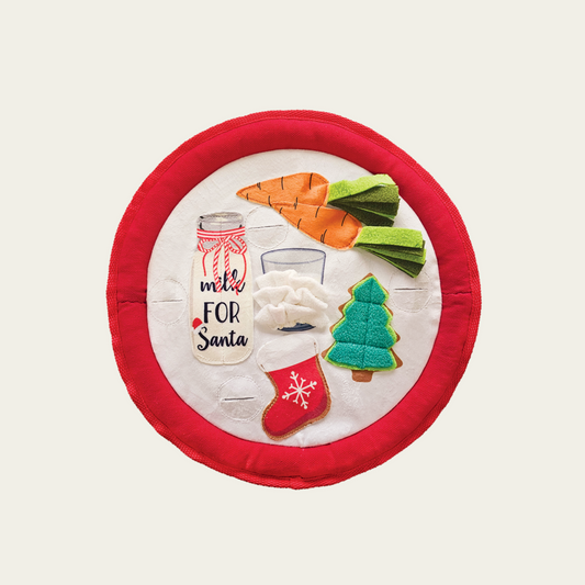 Santa Plate Pet Toy