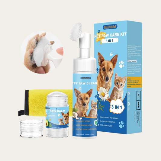 Paw Care Kit – No-Rinse Cleaner & Healing Balm with Towel