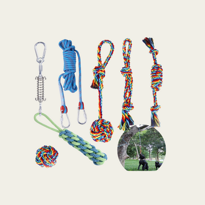 Dog Rope Toy and Tug of War Dog Toy Set