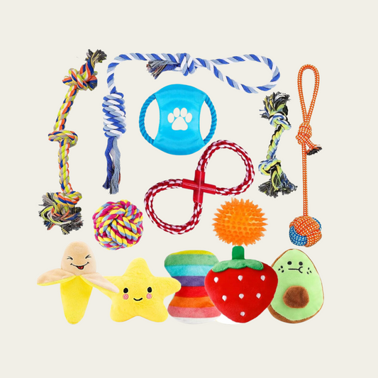 Dog Toys for Chewers - 13-Piece Set