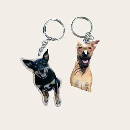 Custom Pet Photo Acrylic Keychain