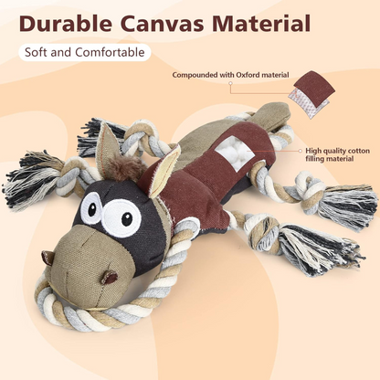 Tough Indestructible Dog Toy for Aggressive Chewers – Squeaky & Durable
