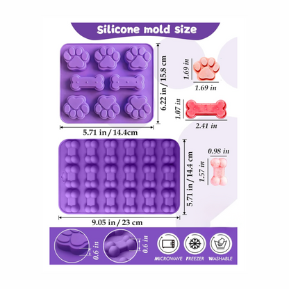 Homemade Dog Treat Kit – Silicone Molds & Cookie Cutters