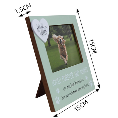 Pet Memorial Photo Frame - Dog or Cat Loss (4x6 Inch)