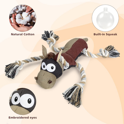 Tough Indestructible Dog Toy for Aggressive Chewers – Squeaky & Durable