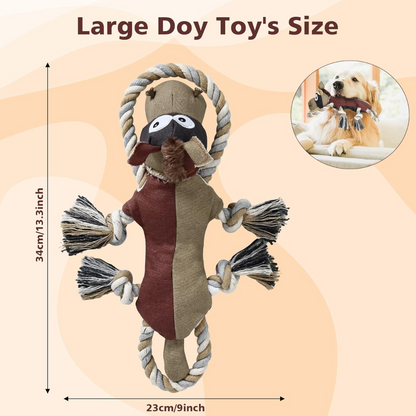 Tough Indestructible Dog Toy for Aggressive Chewers – Squeaky & Durable