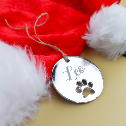 Paw Print Christmas Ornament