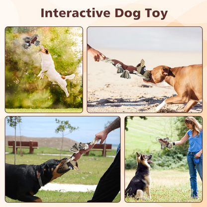 Tough Indestructible Dog Toy for Aggressive Chewers – Squeaky & Durable