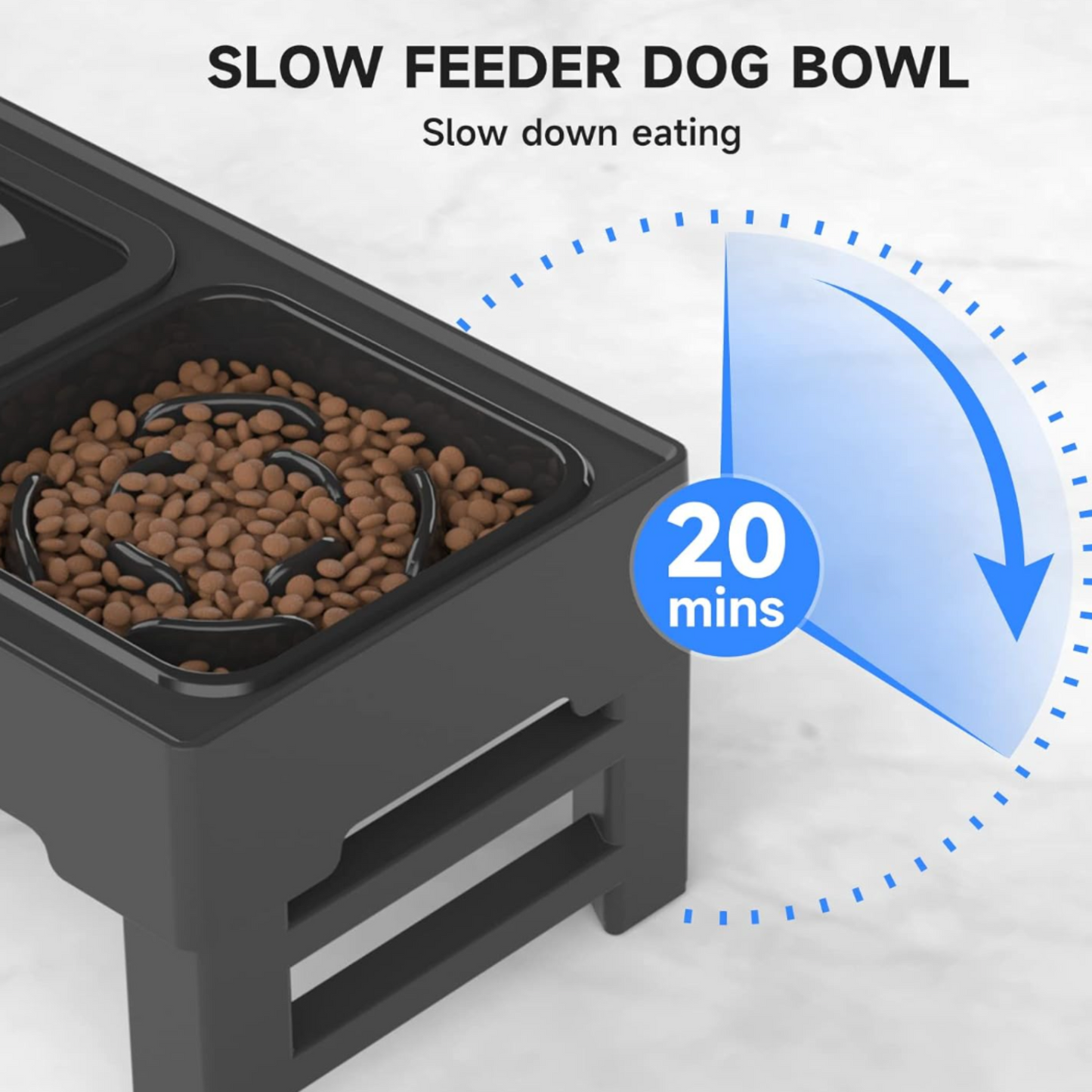 TuffyRise- Adjustable Elevated Dog Bowl Stand