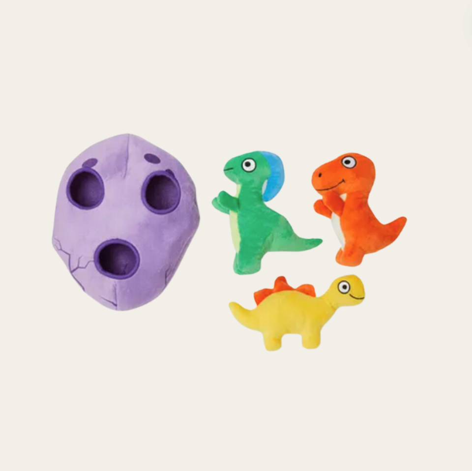 Dinosaur Egg Burrow Dog Toy