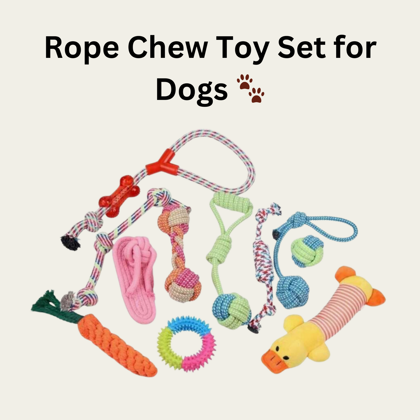 Rope Chew Toy Set for Dogs